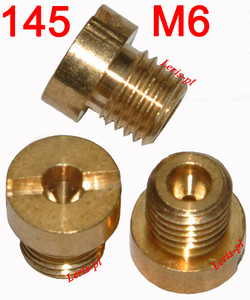 DYSZE DYSZA GAŹNIKA 145 M6 SKUTER 2T DYSZA GŁÓWNA
